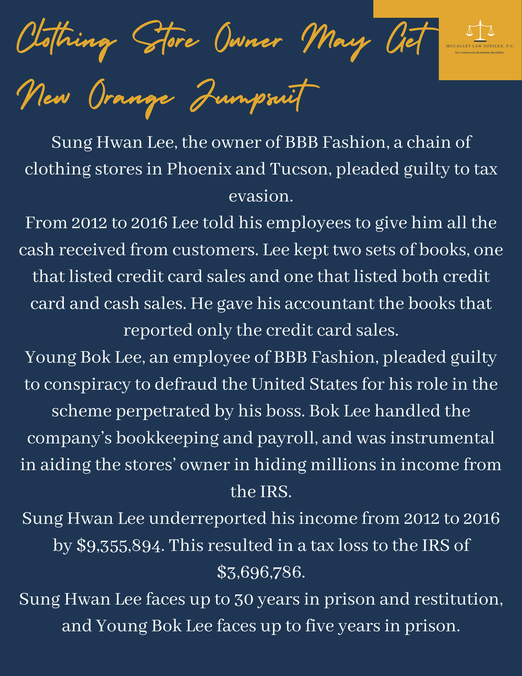 TAXJAM Clothing Store Owner